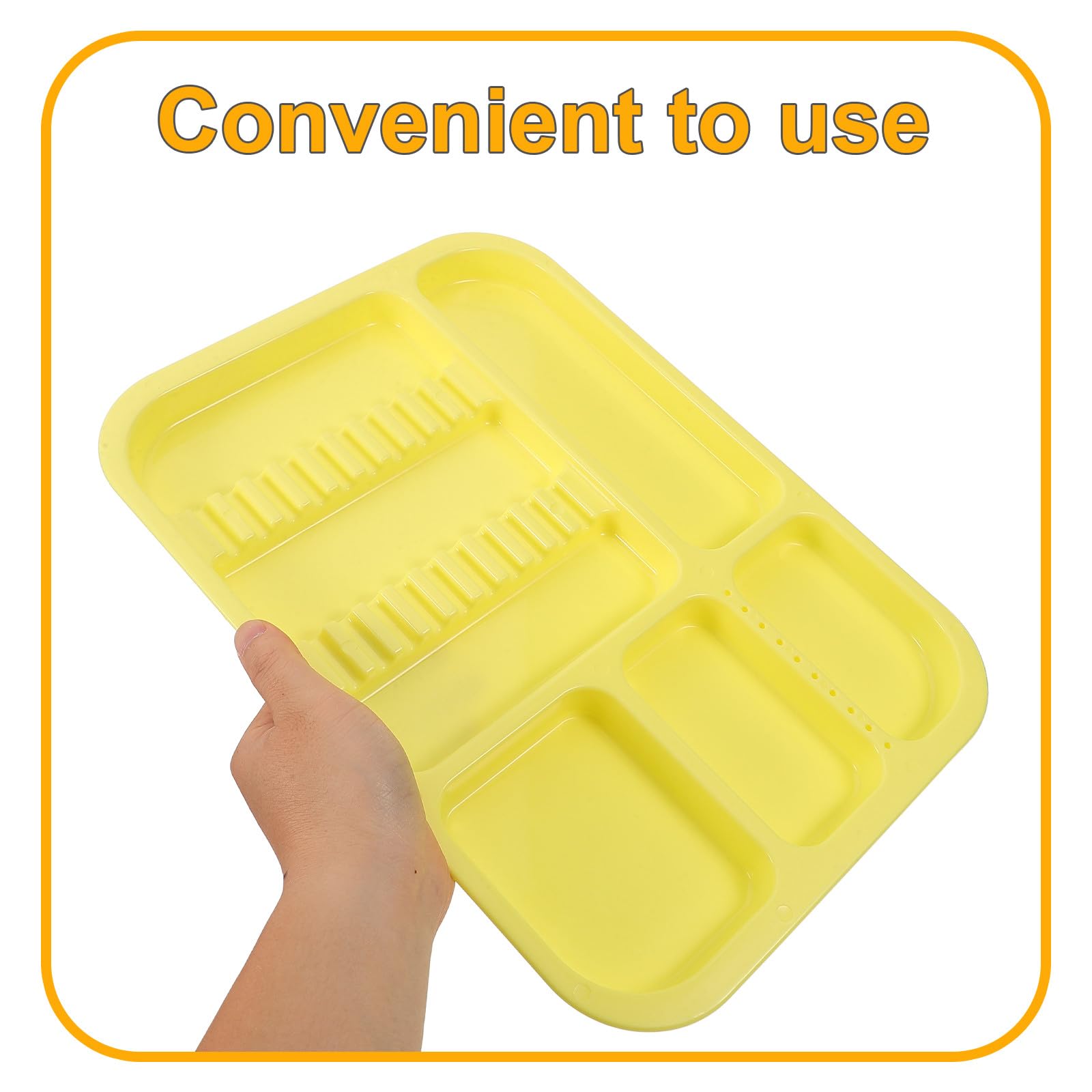 Plateaux Compartimentés Organisateur Polyvalent et Élégant en Plastique Pp Lot de 2 pour Instruments pour Rangement et Conservation