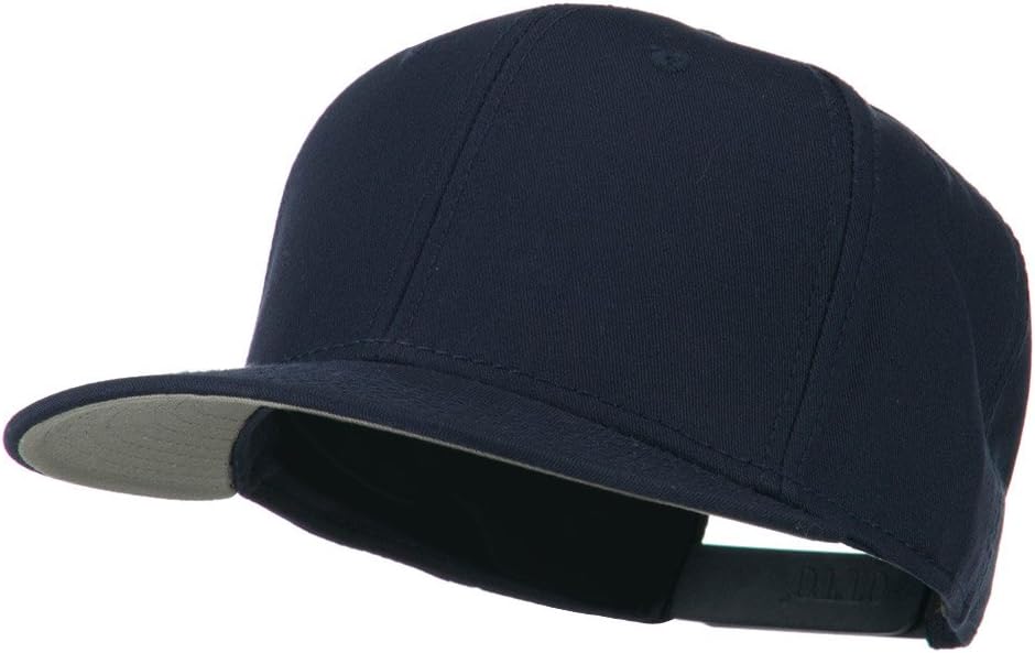 Otto Superior Cotton Twill Flat Bill Snapback Cap - Navy OSFM