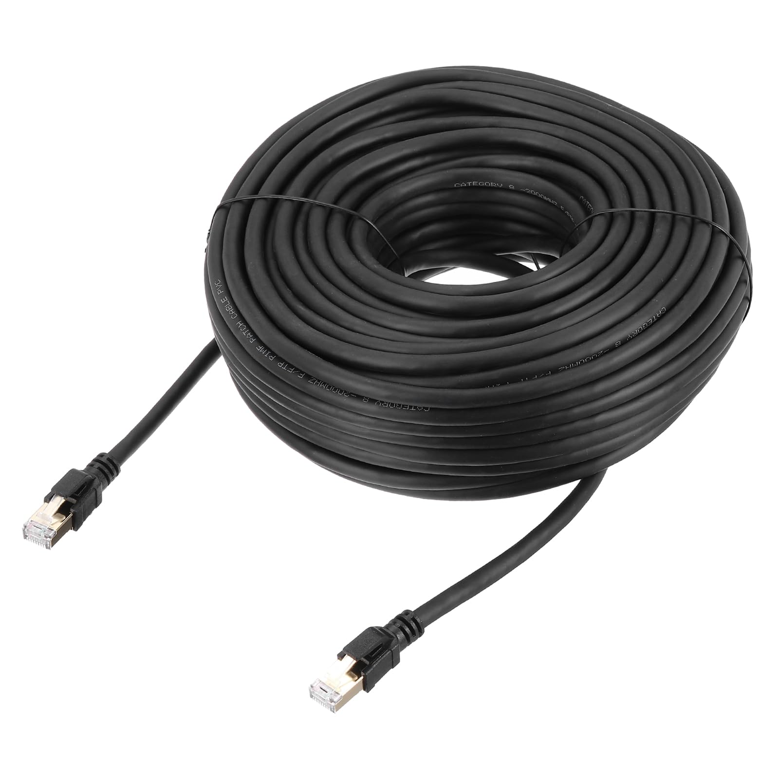 QUARKZMAN Cable De Ethernet Cat 8 98ft 26AWG 40Gbps Cable De Red LAN Cat 8