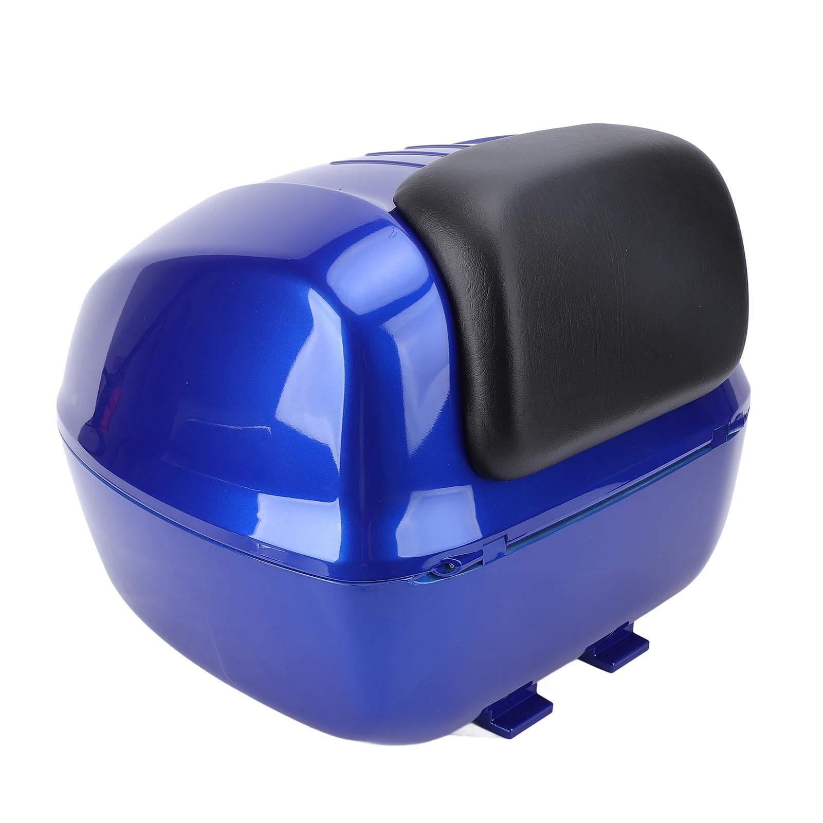 Top Case ABS Tail Box 33L Valise Arrière avec Plaque de Base Dossier de Verrouillage à Combinaison pour Motos Scooters Vélos électriques Déplacements Stockage de Voyage (Blue)
