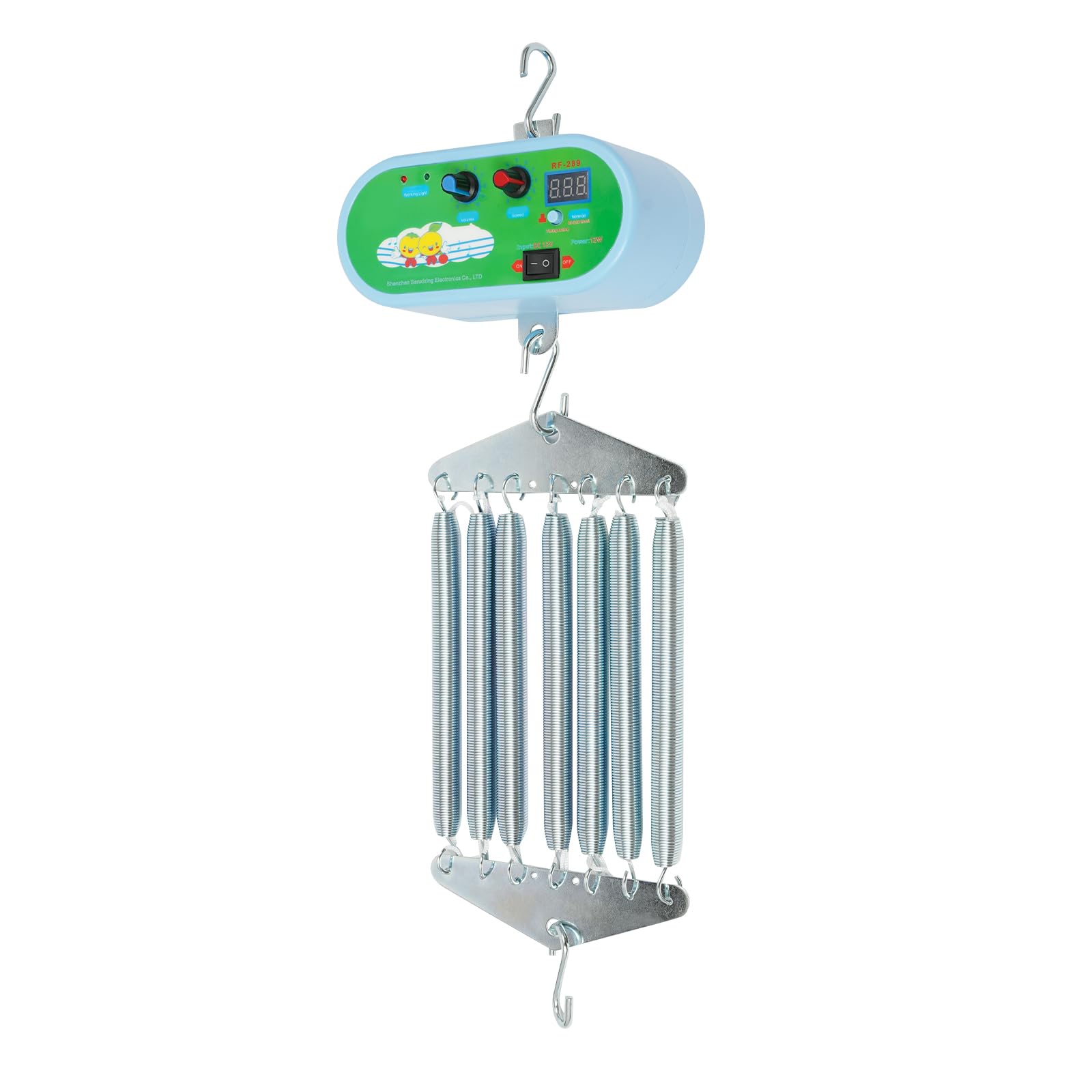 Balancelle suspendue électrique pour bébé de 53cm avec siège musical relaxant
