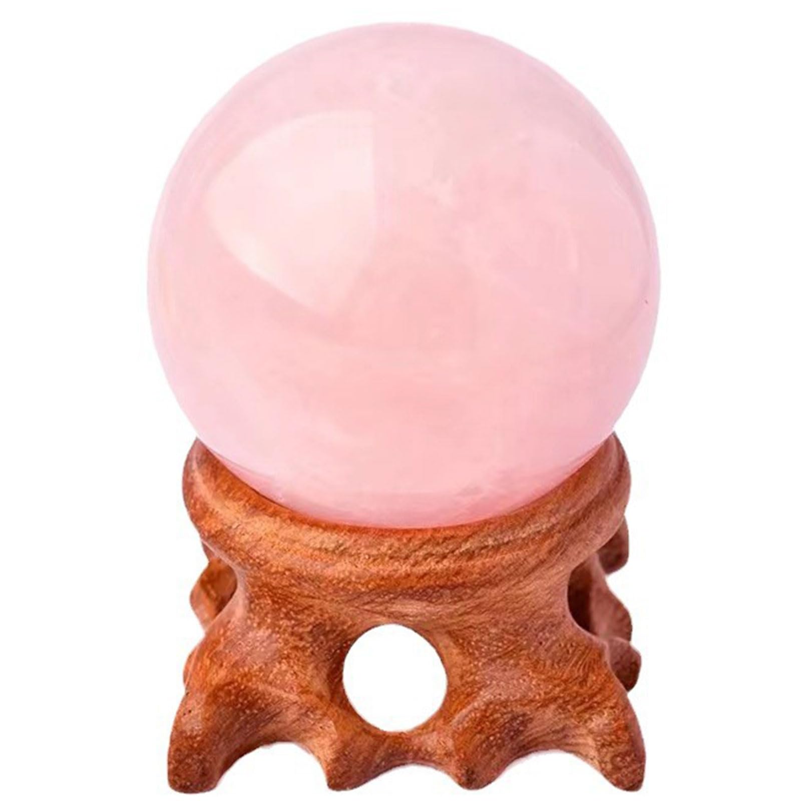 DFrywdgSEY crystal ball, Rose Quartz Healing Crystals Spheres for Reiki Decoration, Meditation, Feng Shui(60mm)
