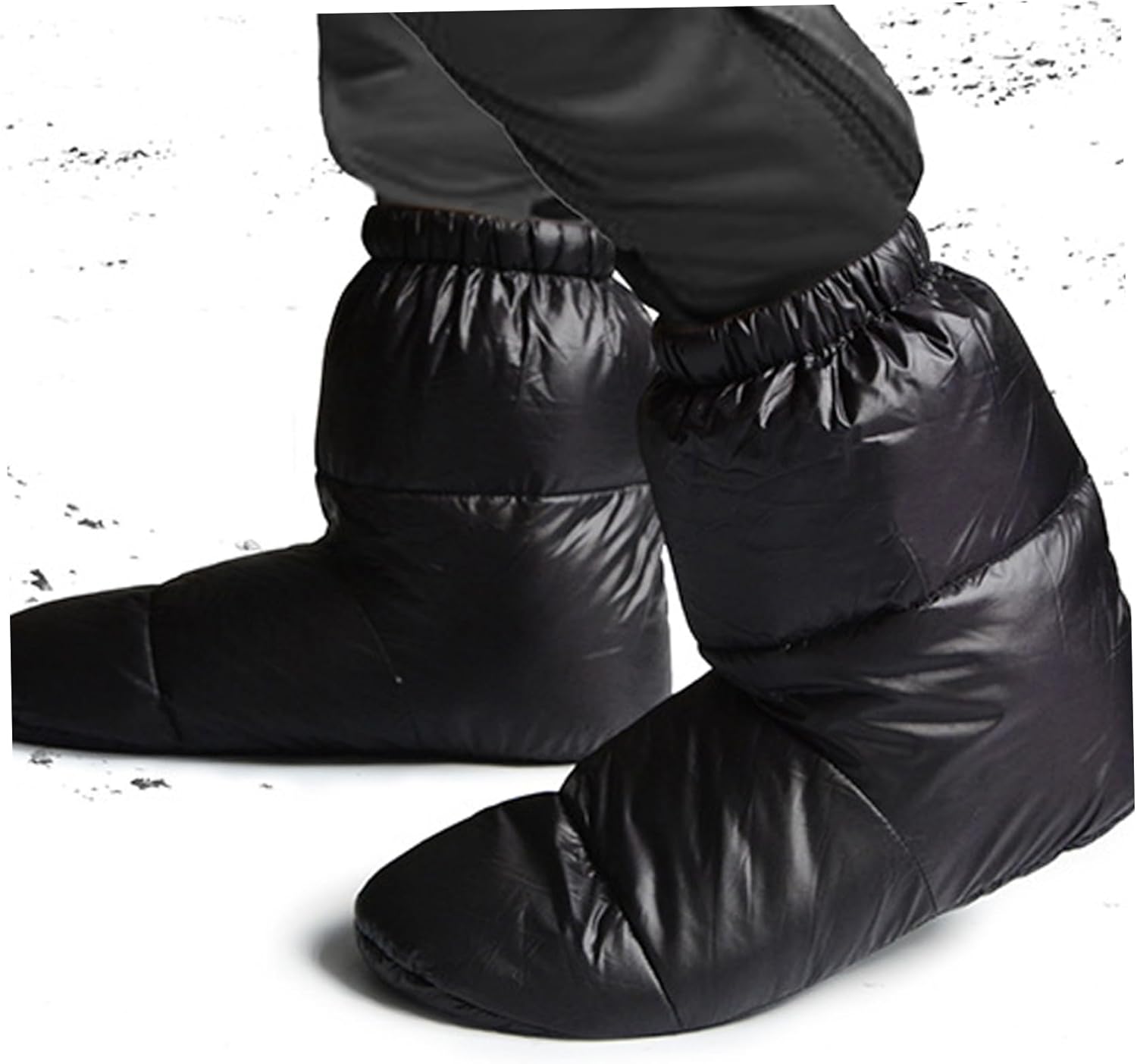 Meyrwoy Down Booties being worn for comfort