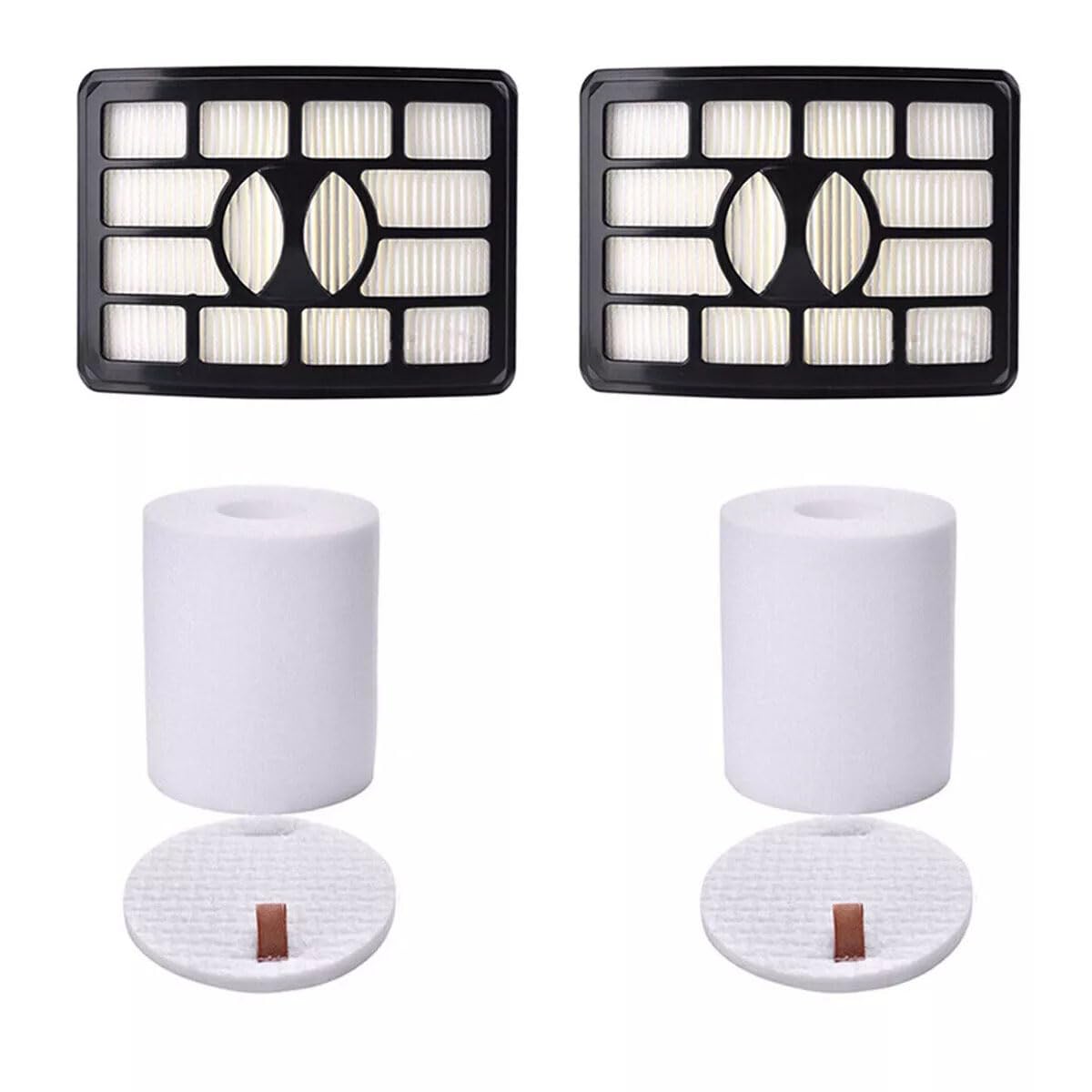 NV500 Filter Replacement for Shark Rotator Pro Lift-Away NV501, NV502, NV503, NV505, NV520, NV552, UV560, ZU780, ZU782, ZU785, Replace XFF500 & XHF500, 2 Post + 2 Foam & Felt Filters