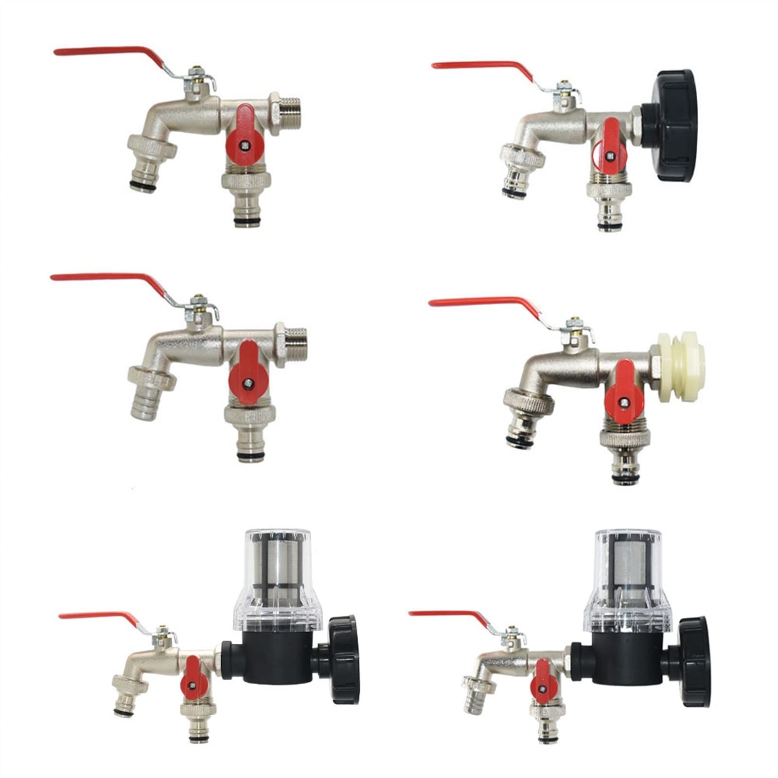 Dlvapbksjqmb Men's A Hose Splitter,Tank Dapter Thread 2-Way Water Tap Connectors Faucet Valve Irrigation System Fittings 1Pcs(A)