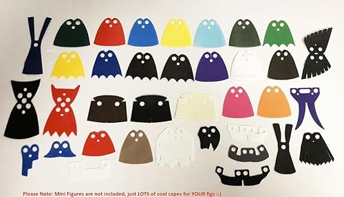 Miniatura 7 de Brick Loot Capas de superhéroe para minifiguras de Lego, juego de 35 piezas para minifiguras de Lego, accesorios de héroe de acción para niños y