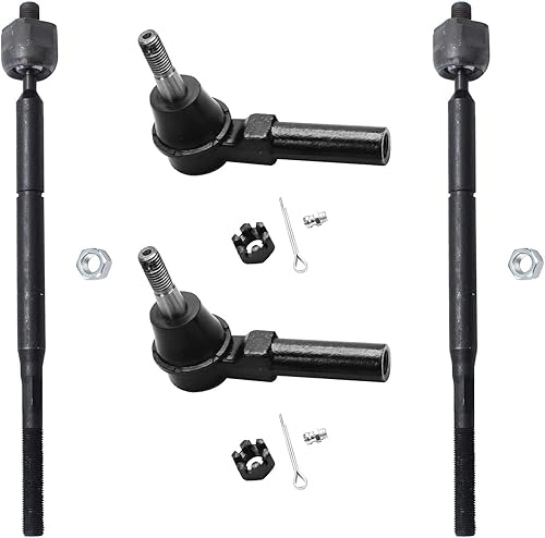 Miniatura 75 de Detroit Axle - 4 barras de acoplamiento delanteras para Hyundai Elantra Forte Koup Forte5, 4 extremos de barra de acoplamiento interiores y