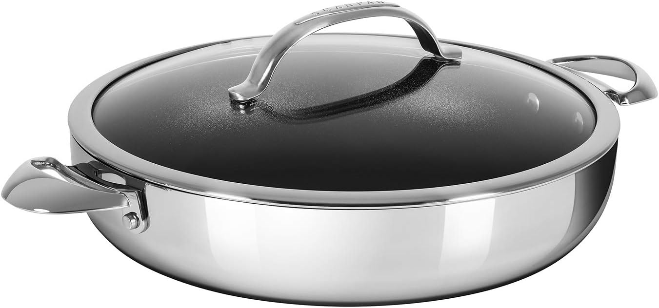 Scanpan Haptiq STRATANIUM+ Nonstick 5.25 Quart Chef's Pan: Home & Kitchen