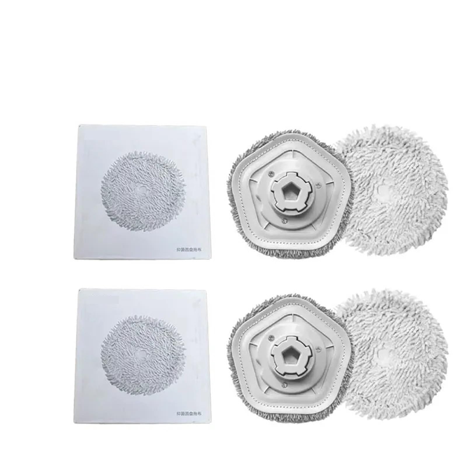 Njtrmskxc 2Pcs Compatible With Dreame Bot W10 / W10 Pro Robot Vacuum Cleaner Accessory Mop Rag Parts Original Gift Box(2Pcs)