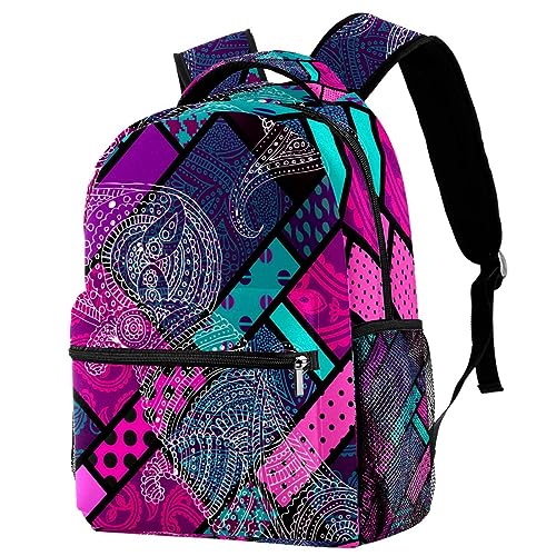 Sac à dos de voyage multicolore pour les sorties scolaires des adolescents