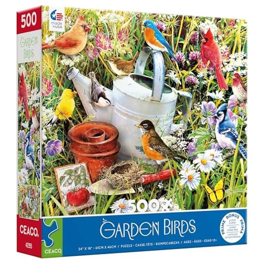 Ceaco - Garden Birds - 500 Piece Jigsaw Puzzle