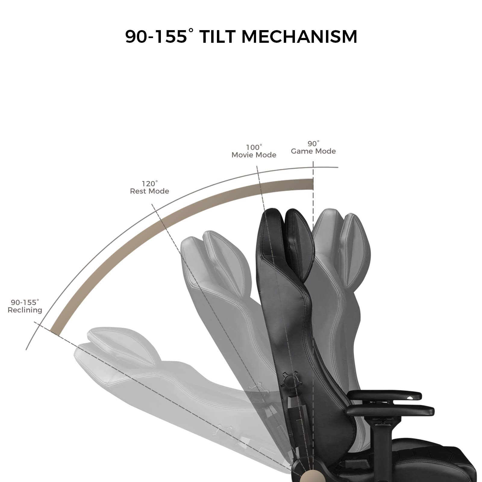 GTRACING Gaming Chair 350 lb Weight Capacity Big and Tall High Back