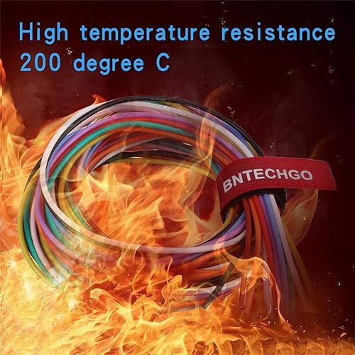 Vista 18 de Bntechgo 20 alambres de silicona suave y flexible, silicona resistente a altas temperaturas, altamente eficiente 20 AWG calibre, 100 hilos