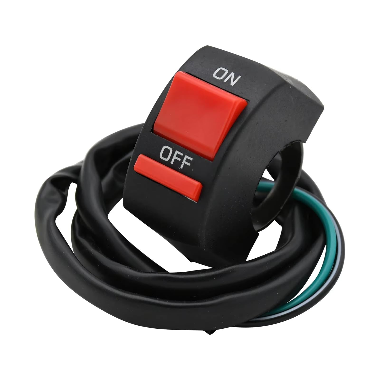 Moto bouton démarrage du moteur Compatible Avec Yamaha 22mm Interrupteur Phare Moto Bouton Marche/arrêt Interrupteur Témoin D'extinction Pièces Détachées Pour VTT Pour Scooter