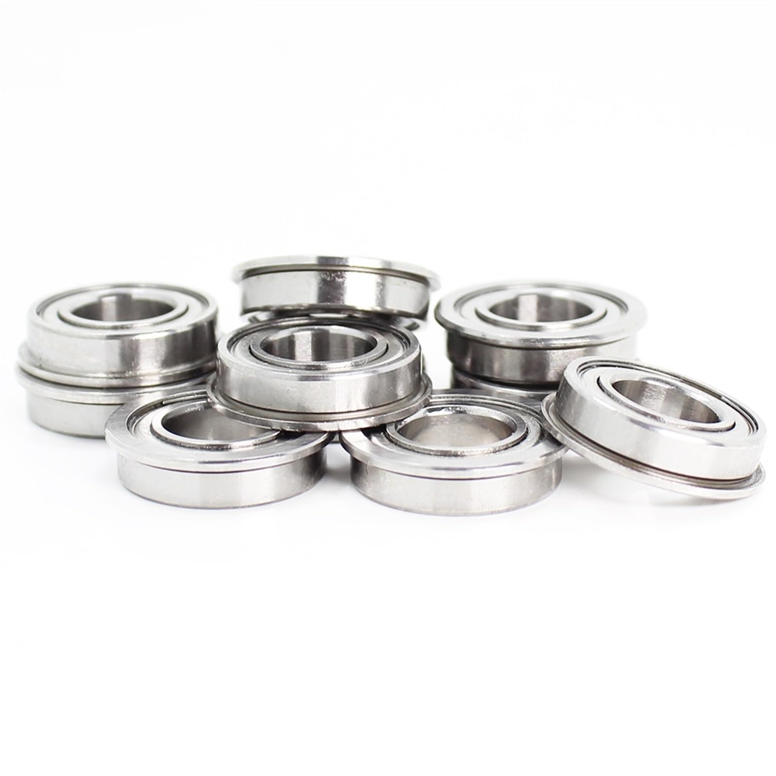 Łożysko kołnierzowe F6200ZZ 10x30x9 mm 4 szt. Podwójnie ekranowane łożyska kulkowe z głębokim rowkiem F6200 Z ZZ F6200-2Z F6200Z
