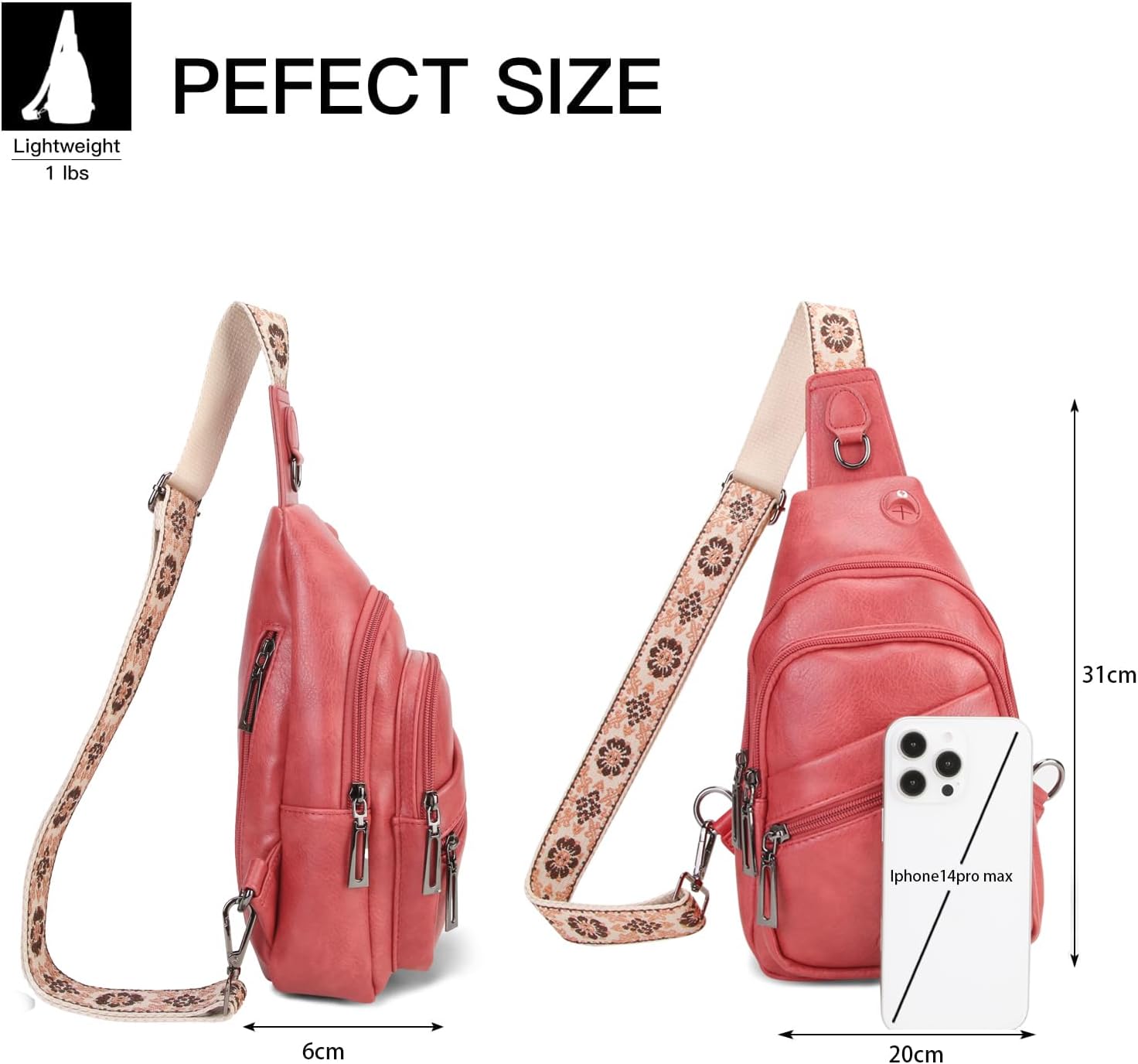 Sling Bag for Women Crossbody Bags for Women Trendy Crossbody purse Fanny Pack Chest Bag for Travel - Image 6