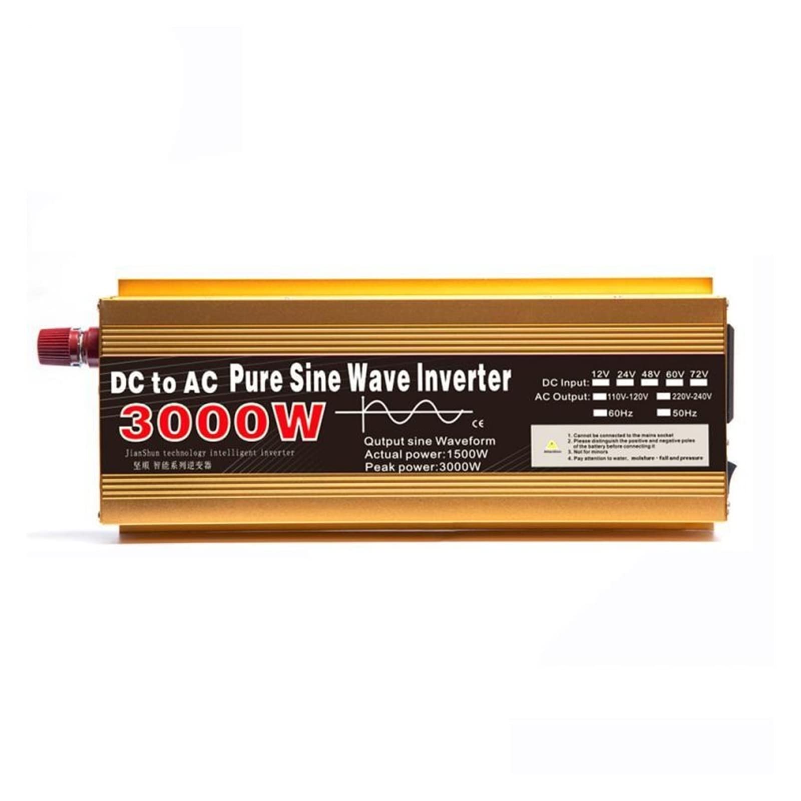 Onduleur à onde sinusoïdale pure 24V 220V 3000W convertisseur voiture