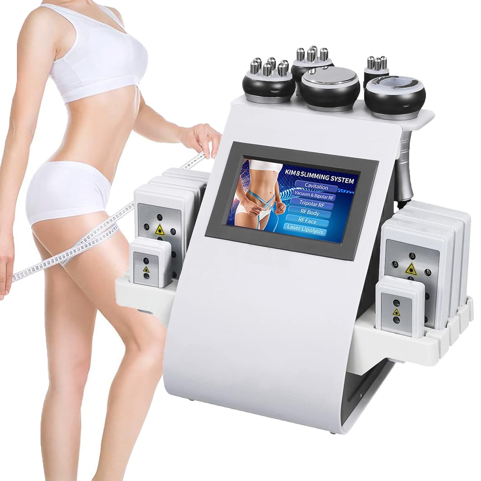Dispositivo di cavitazione ad ultrasuoni 40 K, Macchina per Intaglio del Corpo con brucia i Grassi e Macchina anticellulite per Pancia, Gambe, tonificazione e tonificazione del Cor