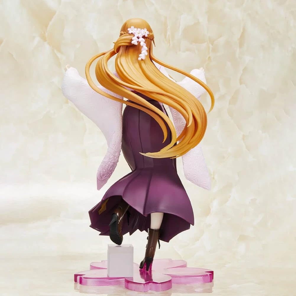 DEXSHUN Yuuki Asuna Figur Anime Manga Figuren Asuna Kimono-Stil PVC Anime Figure Merchdiese Desktop Ornament Geschenk für Fans 20cm