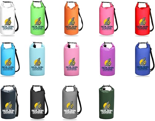 Miniatura 7 de Seal Skin - Bolsa seca impermeable de 10 litros, ligera, mantiene el equipo seco para kayak, canotaje, rafting, pesca, natación, senderismo,