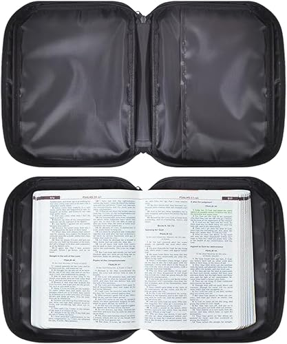 Miniatura 6 de Psesaysky Fundas para la Biblia con diseño de mariposa y rosas para mujer, bolsa organizadora de Biblia duradera con asa, funda portátil para la