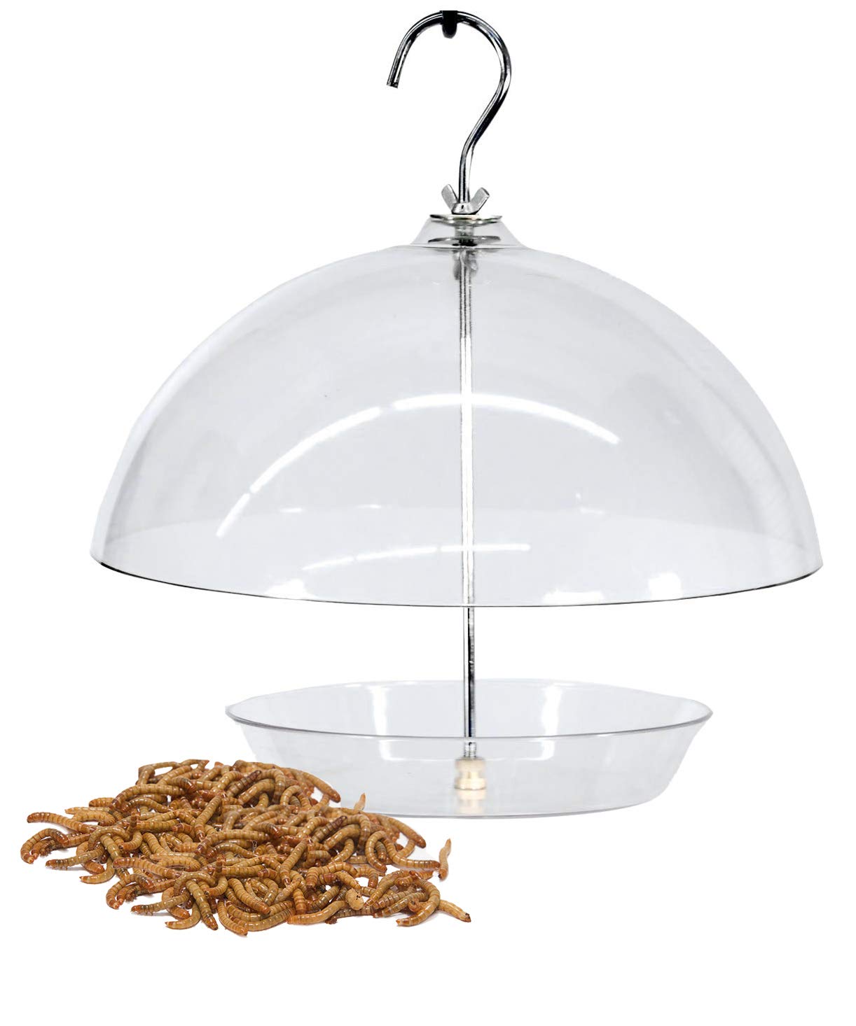 Audubon Domed Wild Bird Feeder with Dried Mealworms Kit