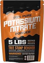 Potassium Nitrate Powder - 5 Pound - 99% Highly Refined - Multipurpose Use - Tree Stump Remover