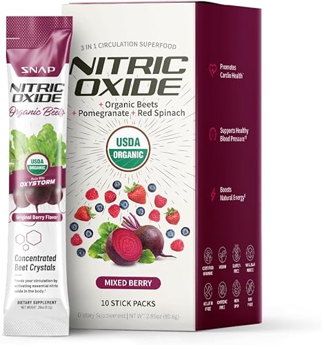 Vista 20 de Snap Supplements Polvo de raíz de remolacha orgánica, suplemento superalimenticio de óxido nítrico con remolacha, vitaminas B, granada y espinaca