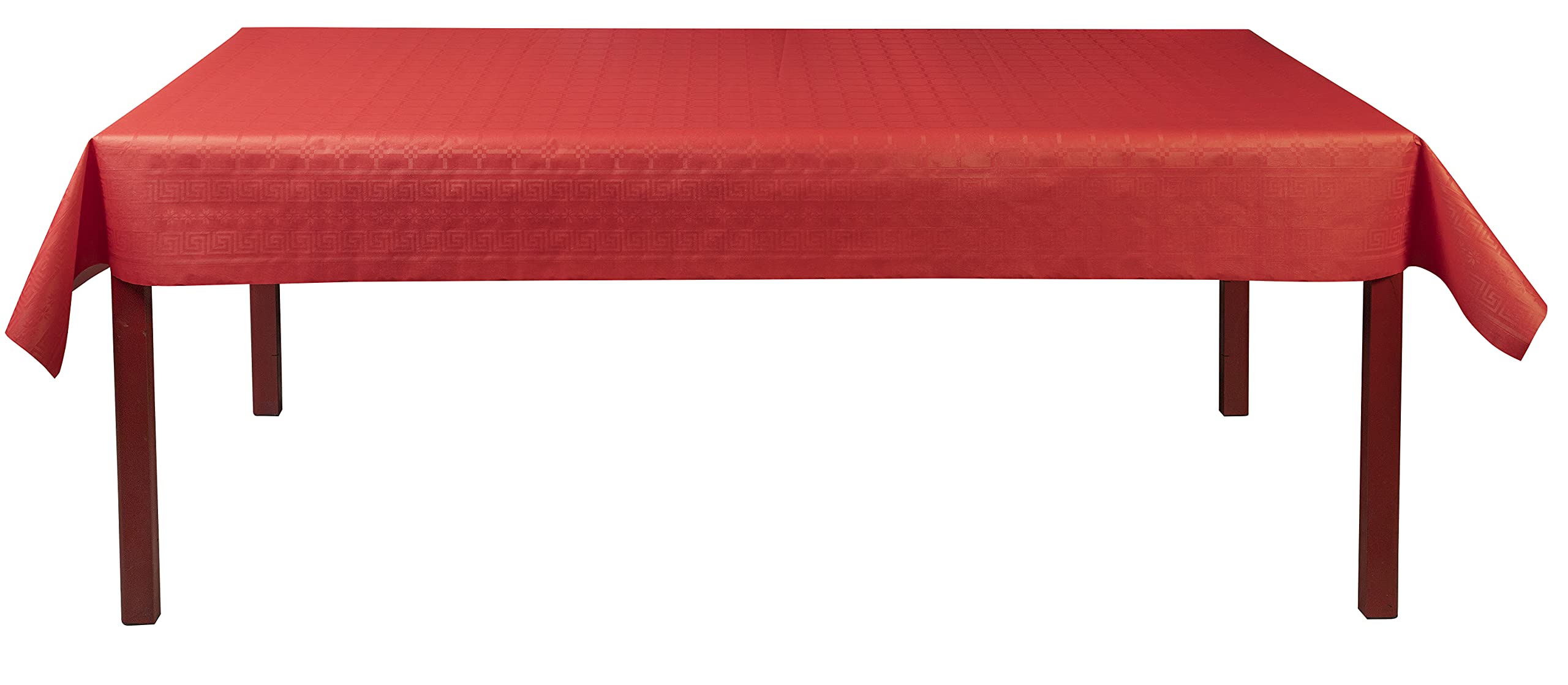 Pro Nappe 12 Manteles Desechables Papel Efecto Damasco Rollo 6x1.18m Rojo