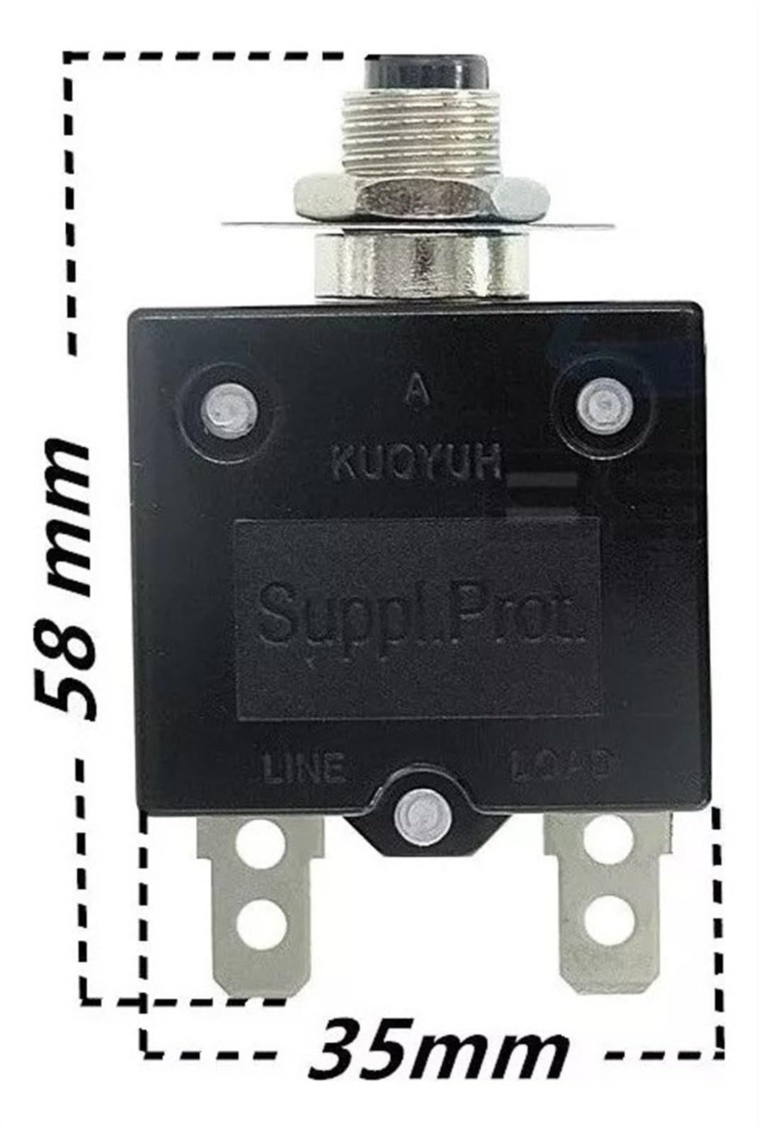 Interruttore di Protezione Termica con Interruttore 15amp 125/250vac