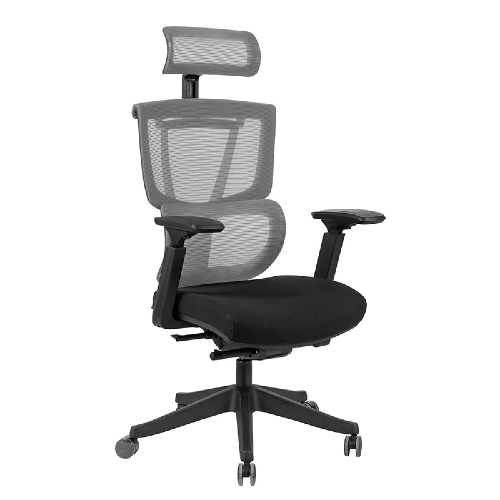 FLEXISPOT C7G Ergonomic Executive Office Chair Swivel Height Adjustable Seat Headrest Armrest Lumbar Support Caster Wheels Task Chair Black Seat Computer Office Desk Chair