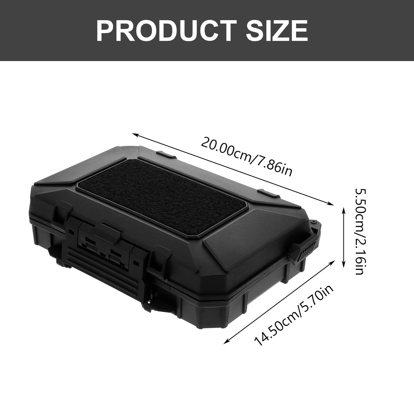 GALPADA Schutzbox Werkzeugkasten aus Abs mit Stoßfestem Schaumstoff und Luftdichter Multifunktionsbox für Outdoor Ausrüstung und Überlebensbedarf