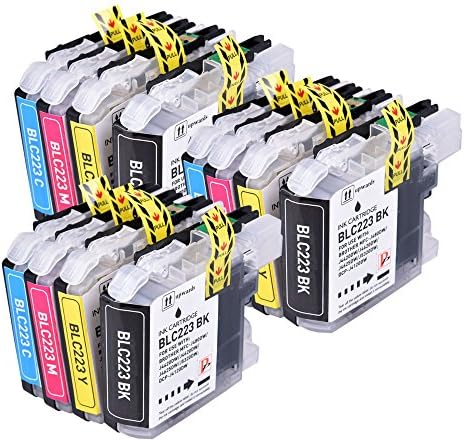 PerfectPrint Compatible Ink Cartridge Replacement for Brother DCP-J4120DW MFC-J4420DW J4620DW J4625DW J5320DW J5620DW J5625DW J5720DW LC223 (Black/Cyan/Magenta/Yellow, 4-pack)