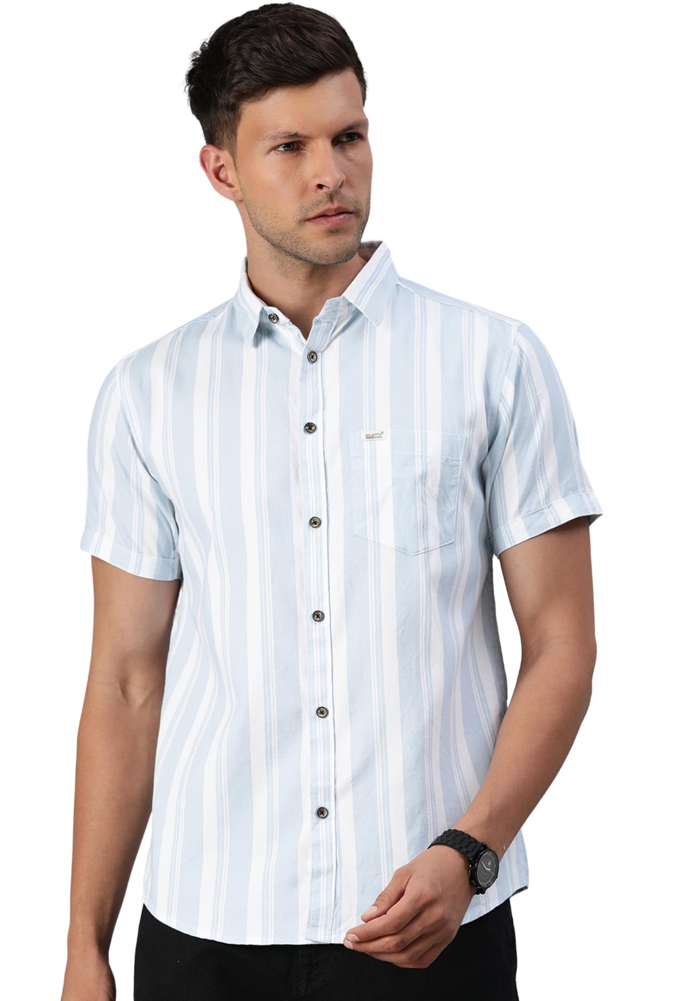 majestic man Men's Cotton Slim Fit Shirt-picture-36