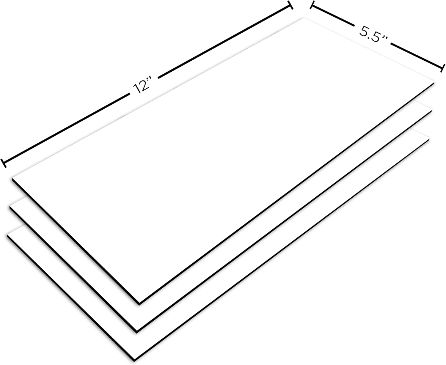 Magna Visual Magnetic Vent Register Grille Covers 3 Pack (5.5 x 12, White)