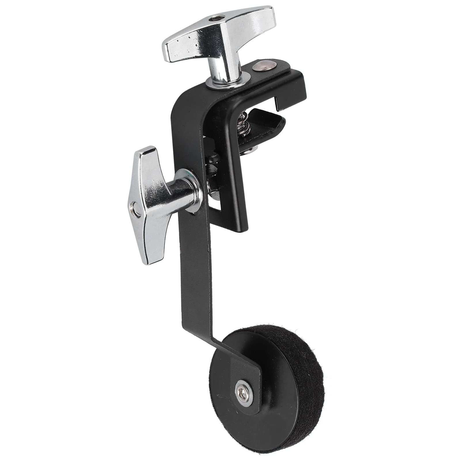 Asixxsix Trommeldämpfer Stummes Schalldämpfer, Legierungsmetallclip auf Snare Drum Muffler mit Tonsteuerungssystem für Snare -Drums, Beseitigt Unnötige Obertöne (BLACK)