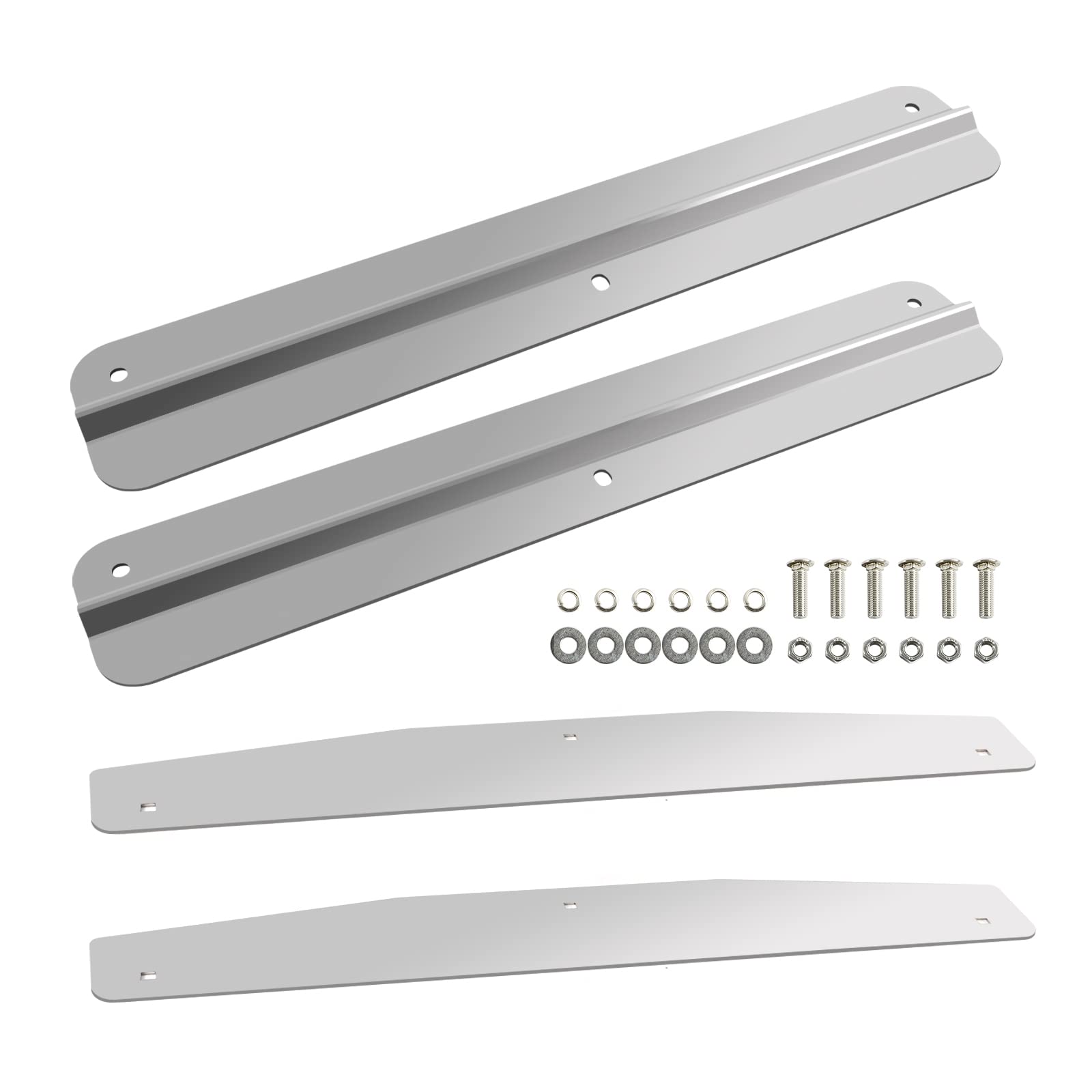 24" Stainless Steel Mudflap Weights Pair Weight With Backing - Foto 8