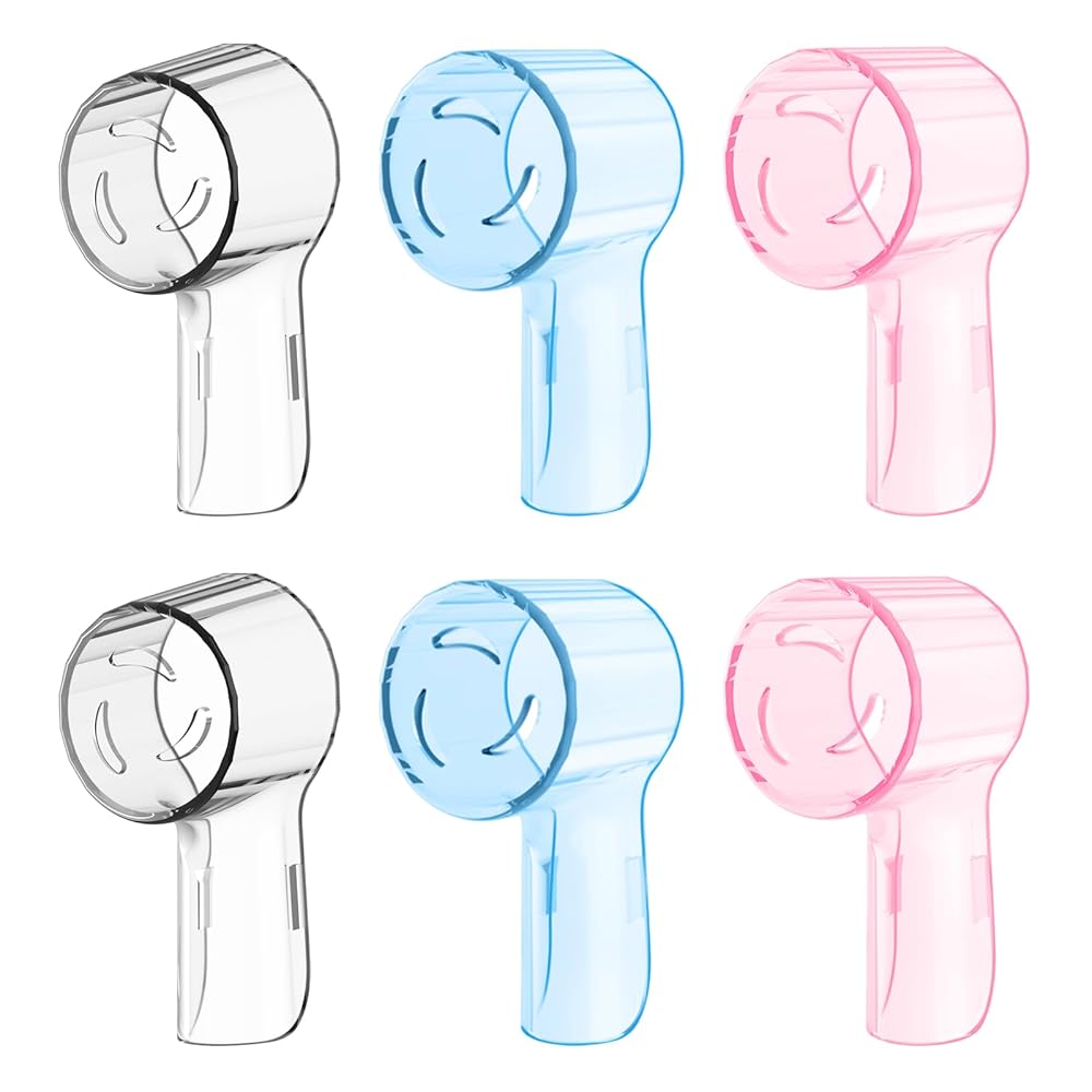 6 Pack Toothbrush Heads Dustproof Cover Compatible with Oral B, Fits for Oral-B iO Series (Mixing Colors-2)