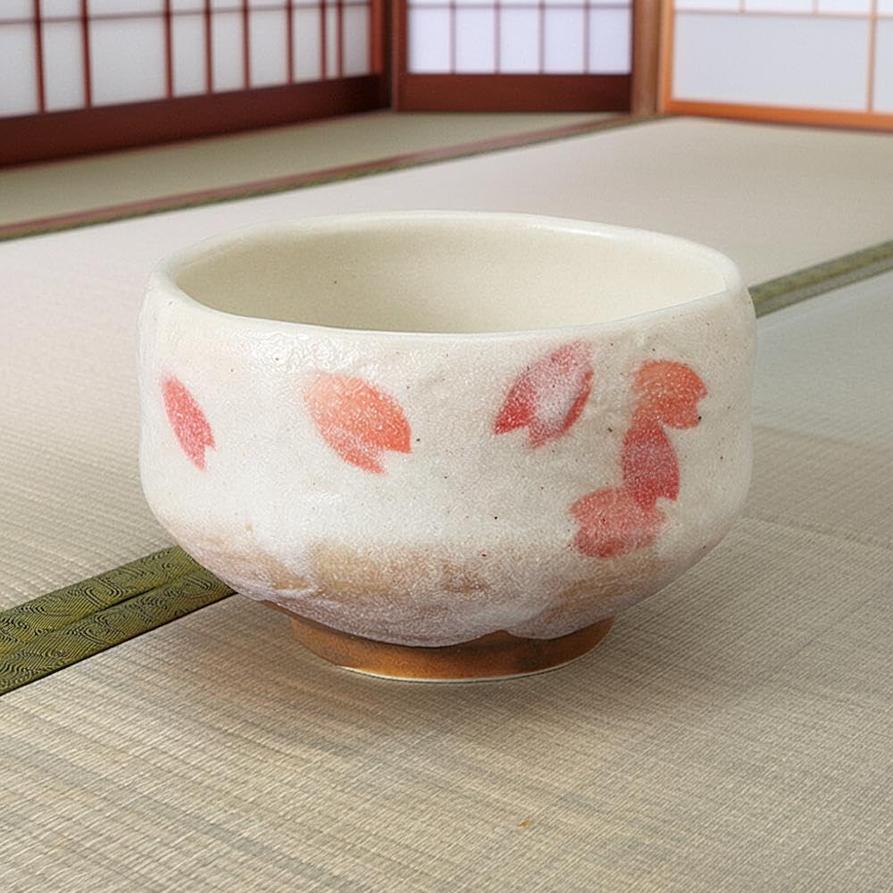 Amazon｜エールネット(Ale-net) 抹茶碗 φ9.4×H6cm 250cc 小桜 ミニ抹茶