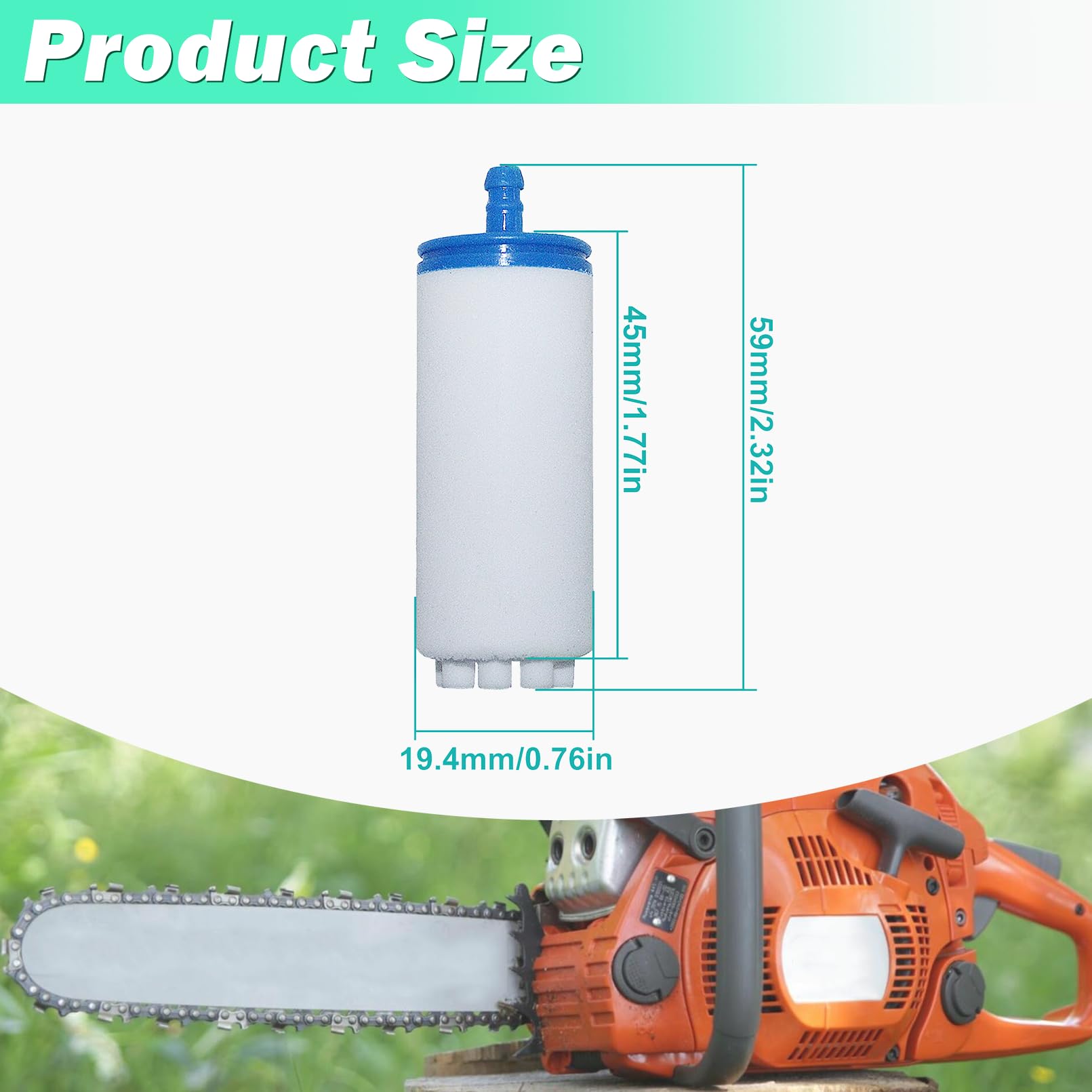 Adefol Filtro de aire Kit para Husqvarna PARTNER K970, K1260 Motosierra, Filtro de aire avce Junta de aceite, Kit de reparación, Filtro de aceite, Reemplazo 510244103