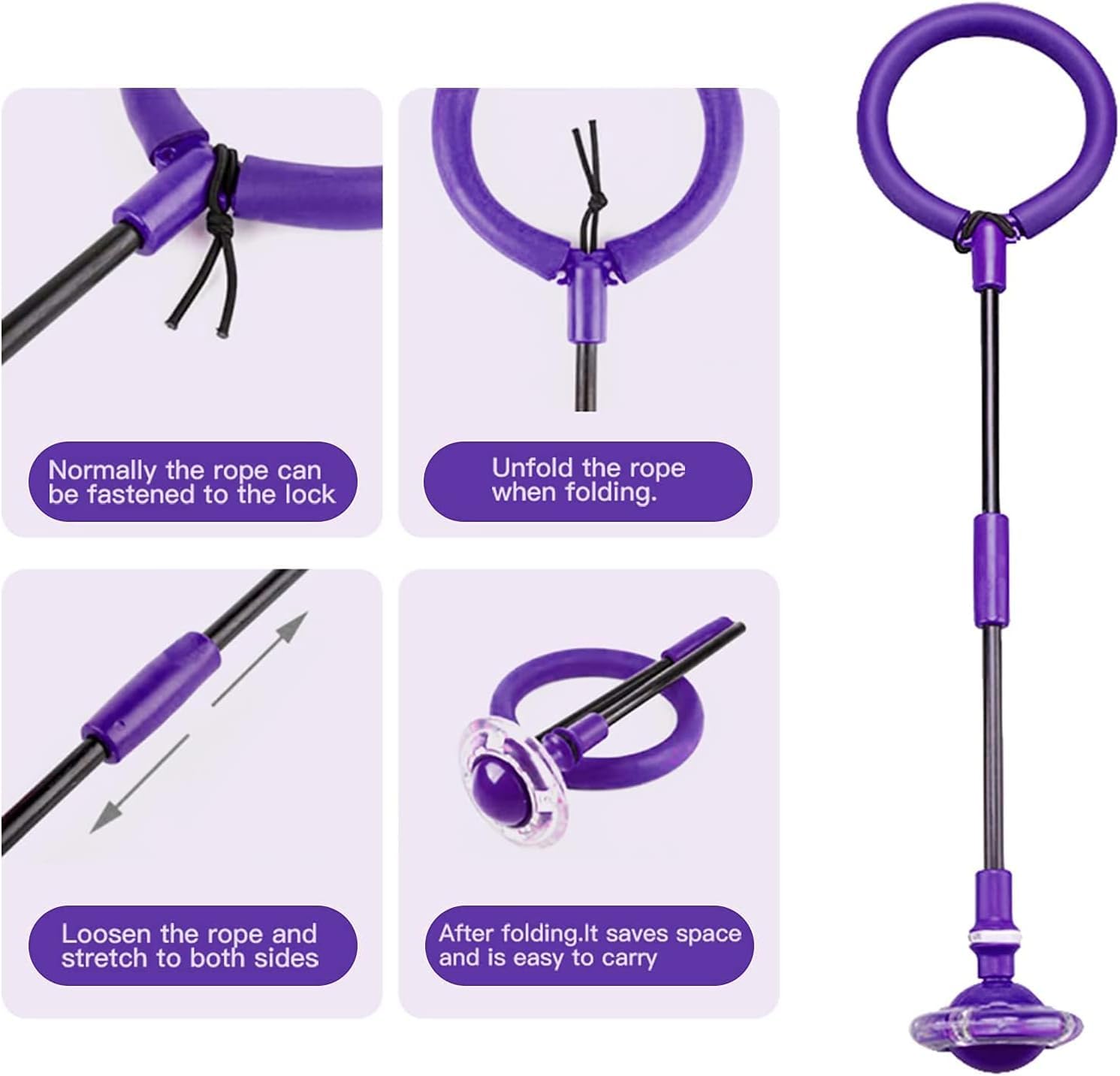 Chimoo Anello Di Salto Pieghevole Per Caviglia - Gioco Sportivo Per Bambini Con Luci - Foto 3