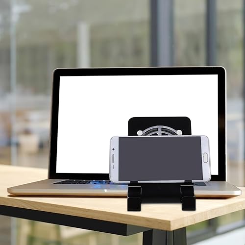 Miniatura 6 de Abaodam Ventilador de enfriamiento plano Soporte para tableta Soporte para teléfono celular Soporte de carga Soporte de carga Ventilador de