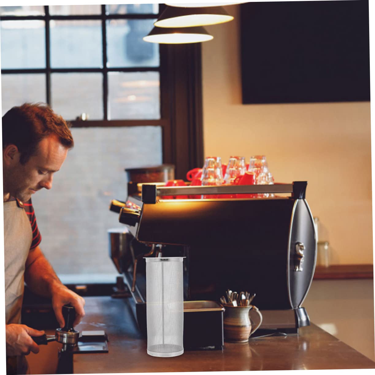 Infusor Colador de Café Frío de Acero Inoxidable para Jarra