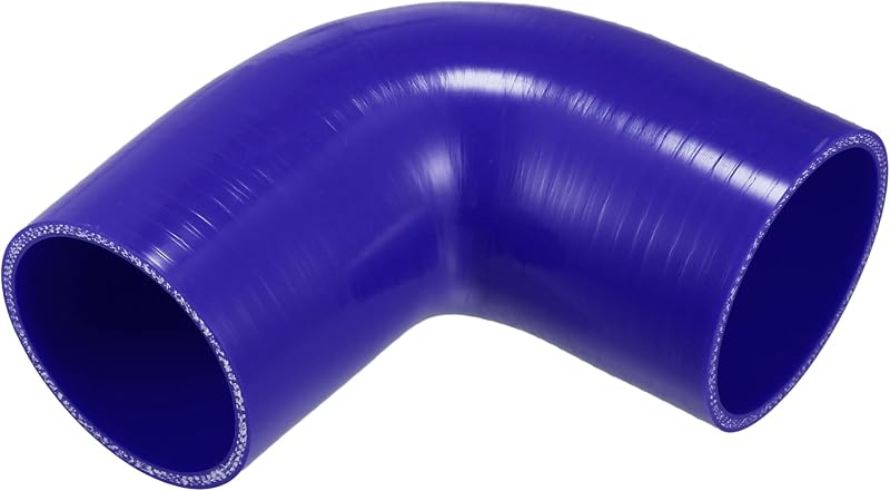 Mangueira Cotovelo de Silicone VekAuto Azul 90° – Diâmetro interno de 80 mm, comprimento de 12,5 cm – 1 unidade