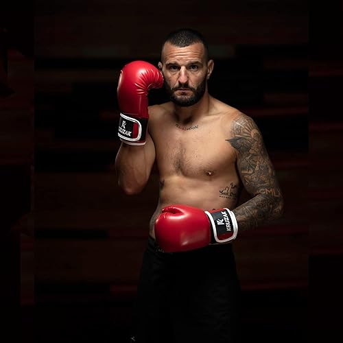 Miniatura 7 de Kruzak Unisex Plain Boxing Gloves for Sparring, Kickboxing, Muay Thai, Martial Arts & MMA Fighting  Men & Women Punch Bag Mitts Training and Focus