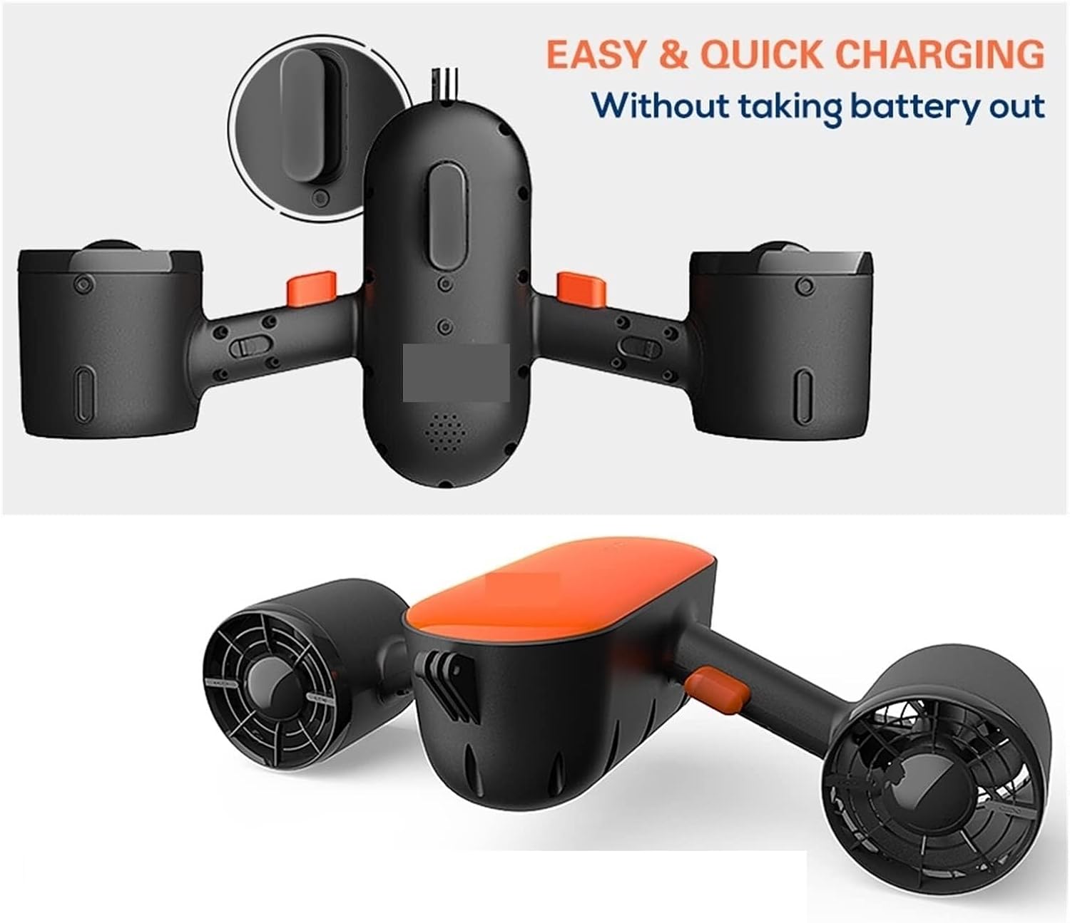 Unterwasser Scooter, Underwater Scooter Sea Diving Water Motor Seascooter for Sports Snorkeling Pool for Water Sports, Snorkeling, Diving