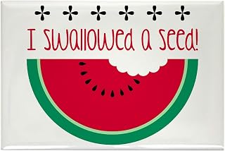 CafePress Swallowed A Seed Magnets Rectangle Magnet, 3"x2" Refrigerator Magnet