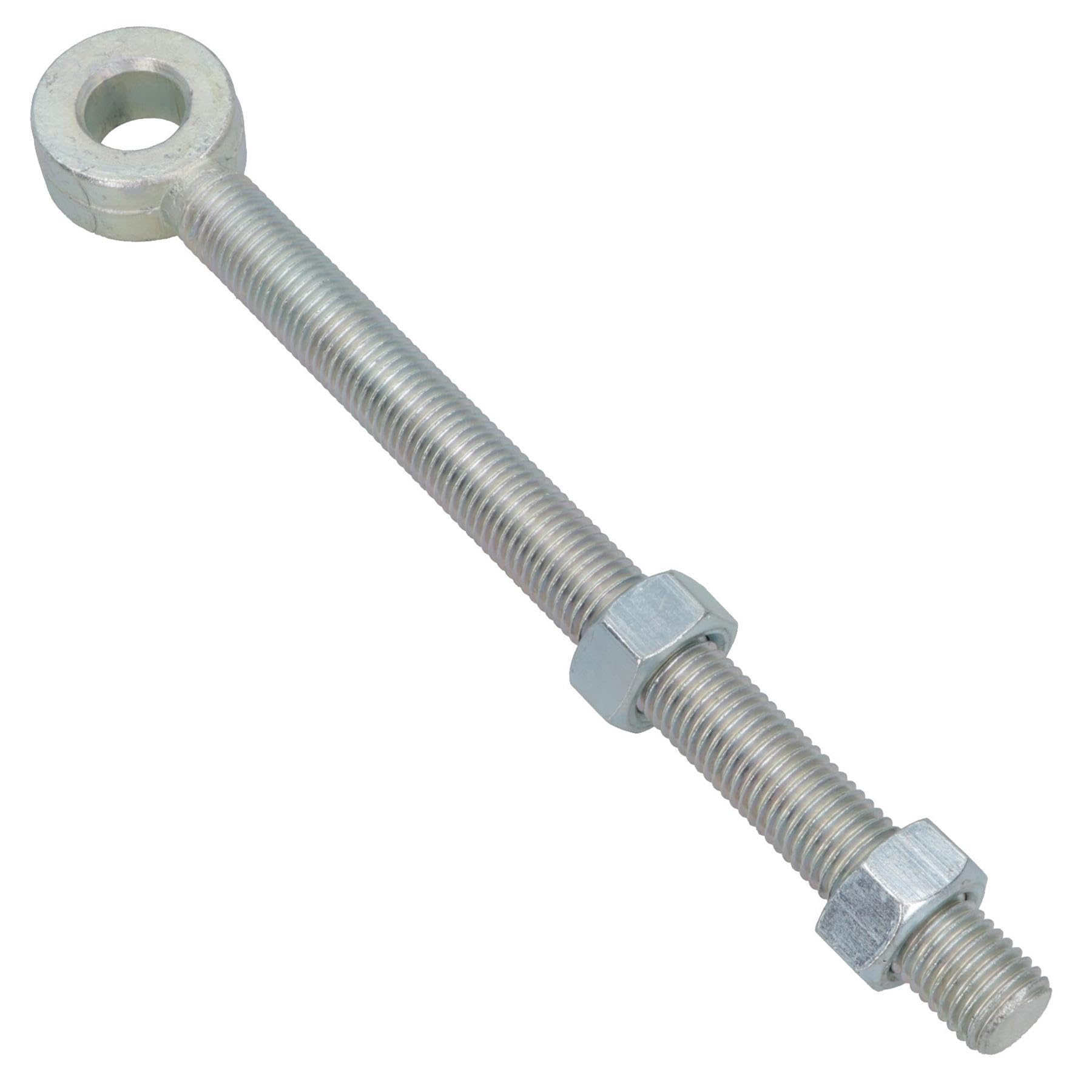 Swing Gate Long Eye Bolts Hinge + Nuts Adjustable Zinc Plated 20 x 200mm 1pc