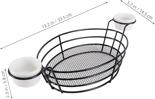 Miniatura 9 de Cabilock Cesta para freidora, 1 unidad, cesta de papas fritas, diseño simple, suministros de restaurante