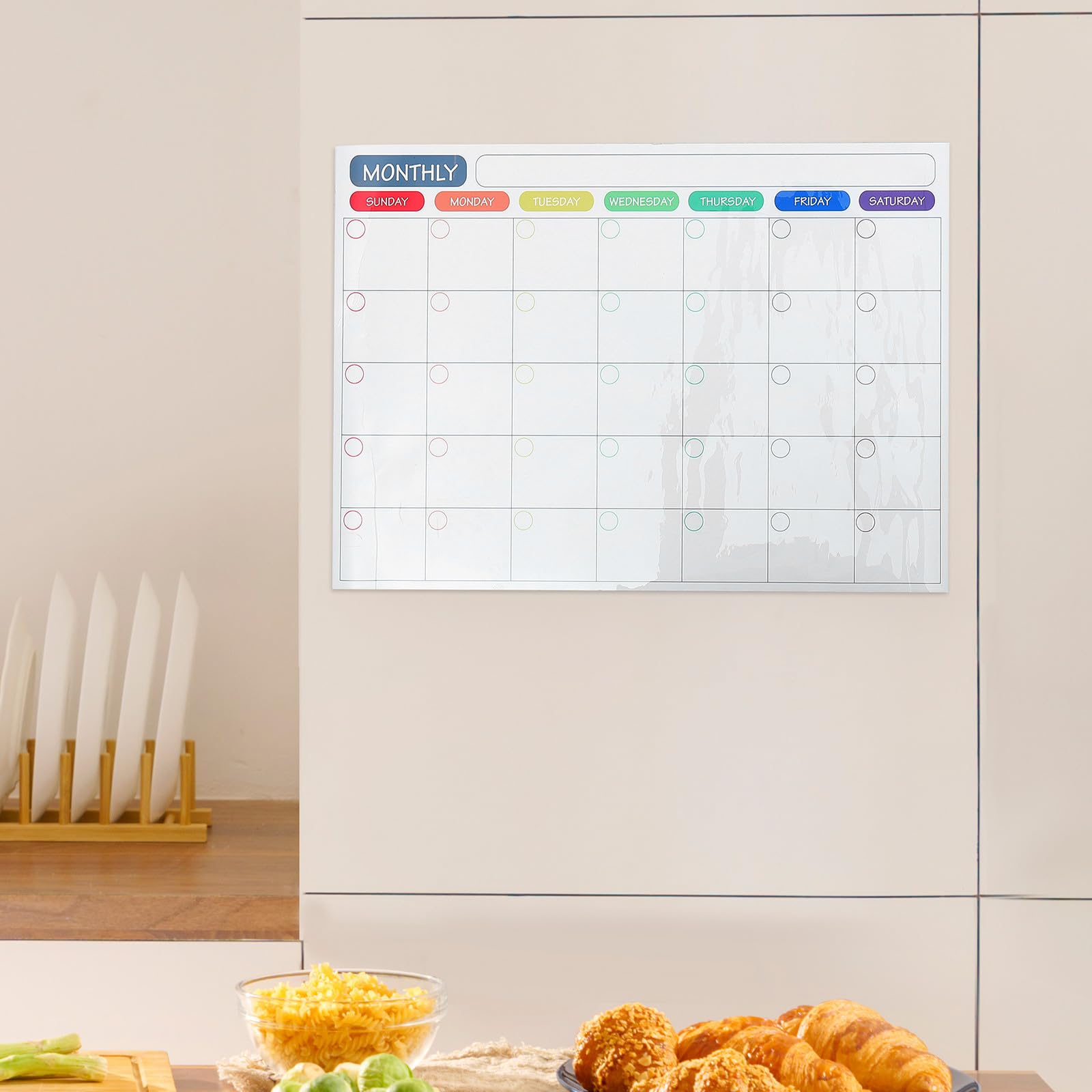 Abaodam Planificador Semanal Magnético para Refrigerador Pizarra Borrable y Tabla de Tareas Semanales para Organizar Horarios en Oficina o Hogar
